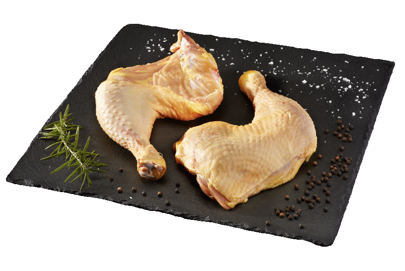 Traseros de pollo de corral